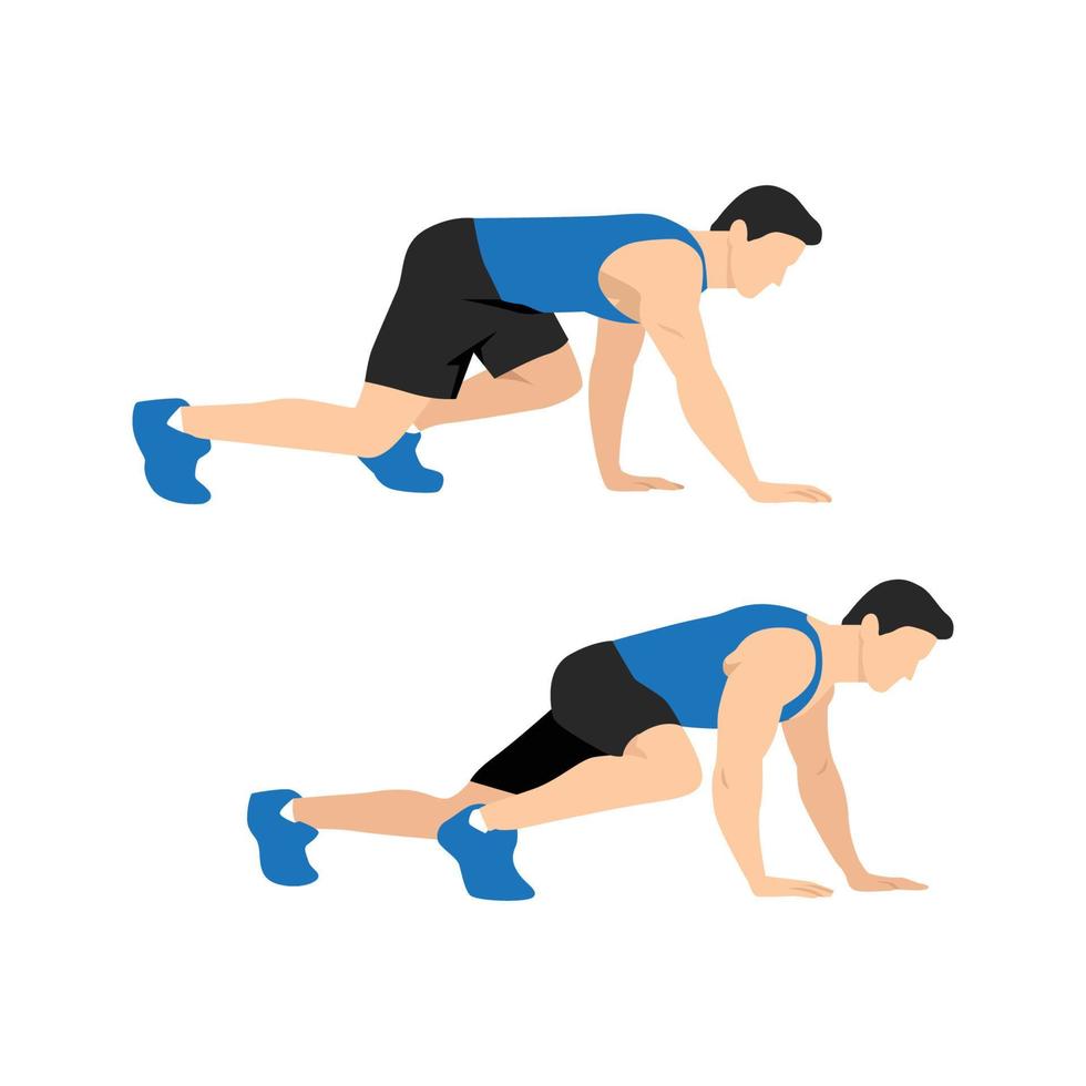 Bear Crawl Hold Illustration