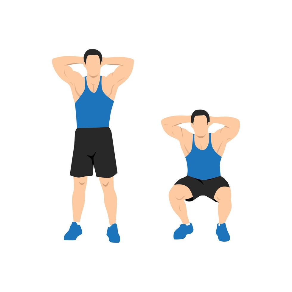 Bodyweight Squats Illustration