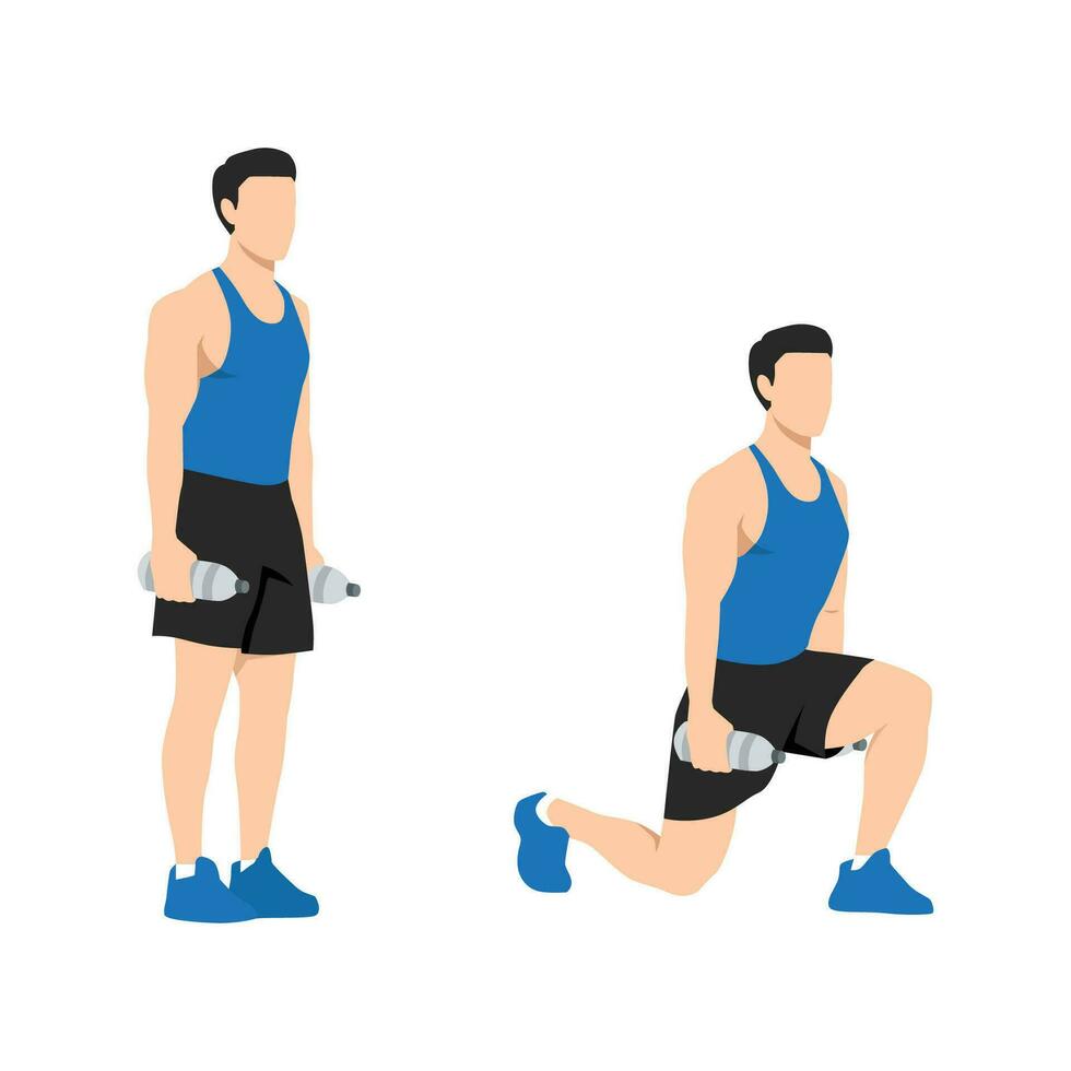 Reverse Lunges Illustration