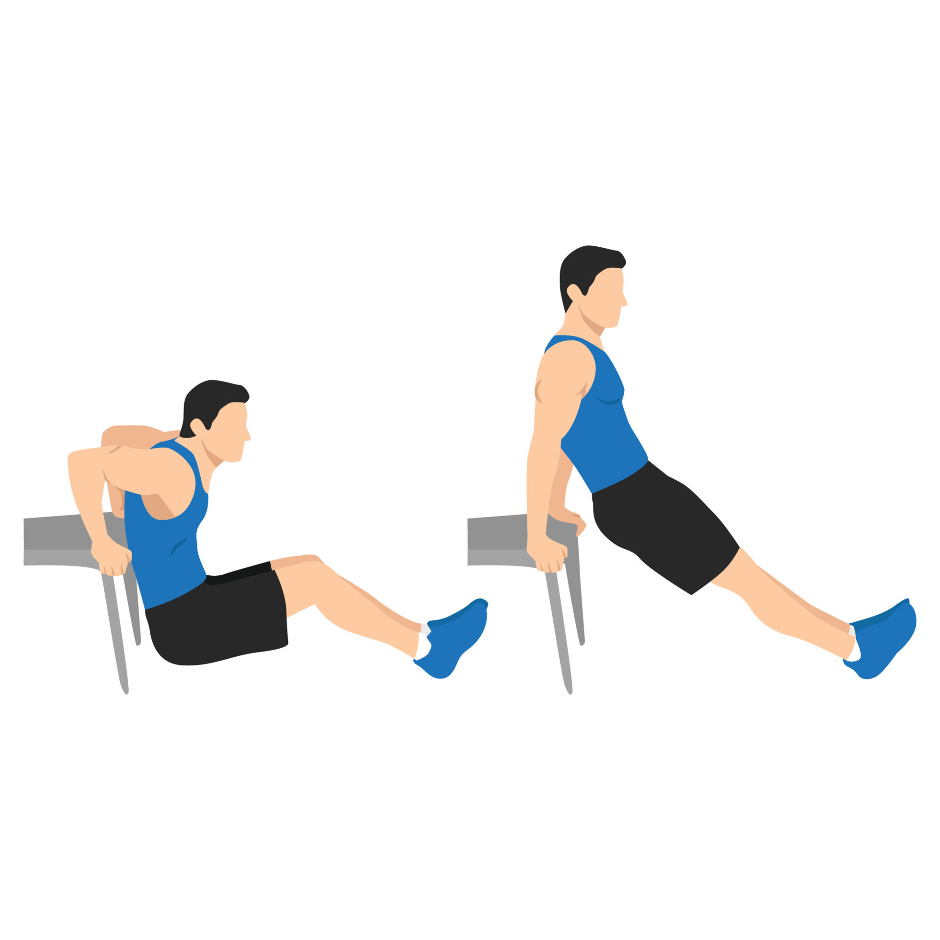 Tricep Dips Illustration